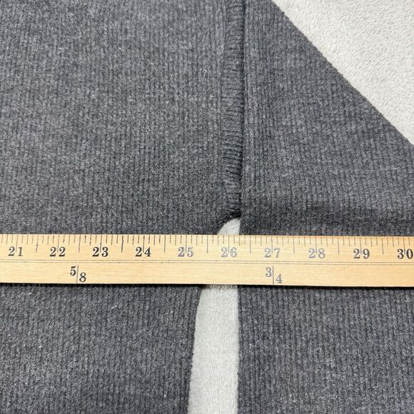 Anthropologie Sweater Women’s Large Gray Mock Neck Pullover Knit Boho Preppy - Picture 5 of 7